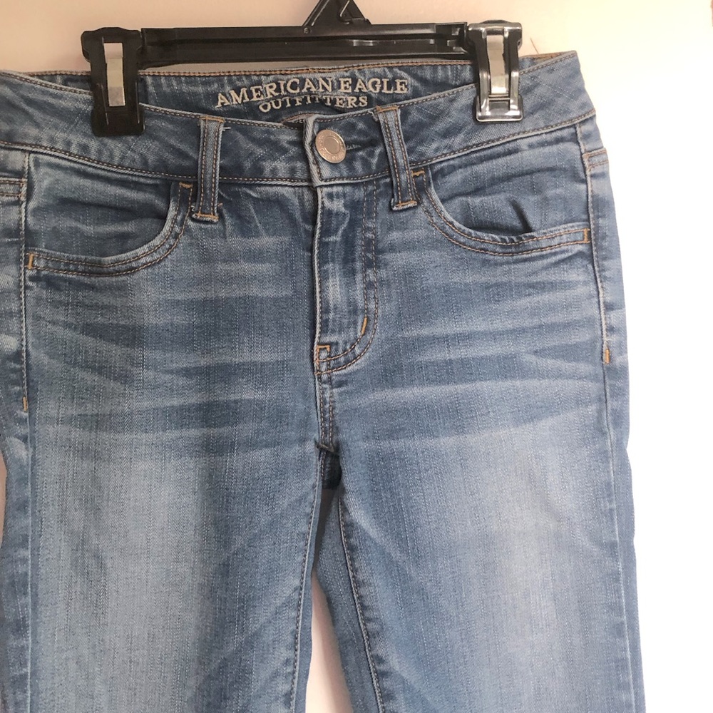 AEO | Low Rise | Skinny | Medium Wash | 0 Regular